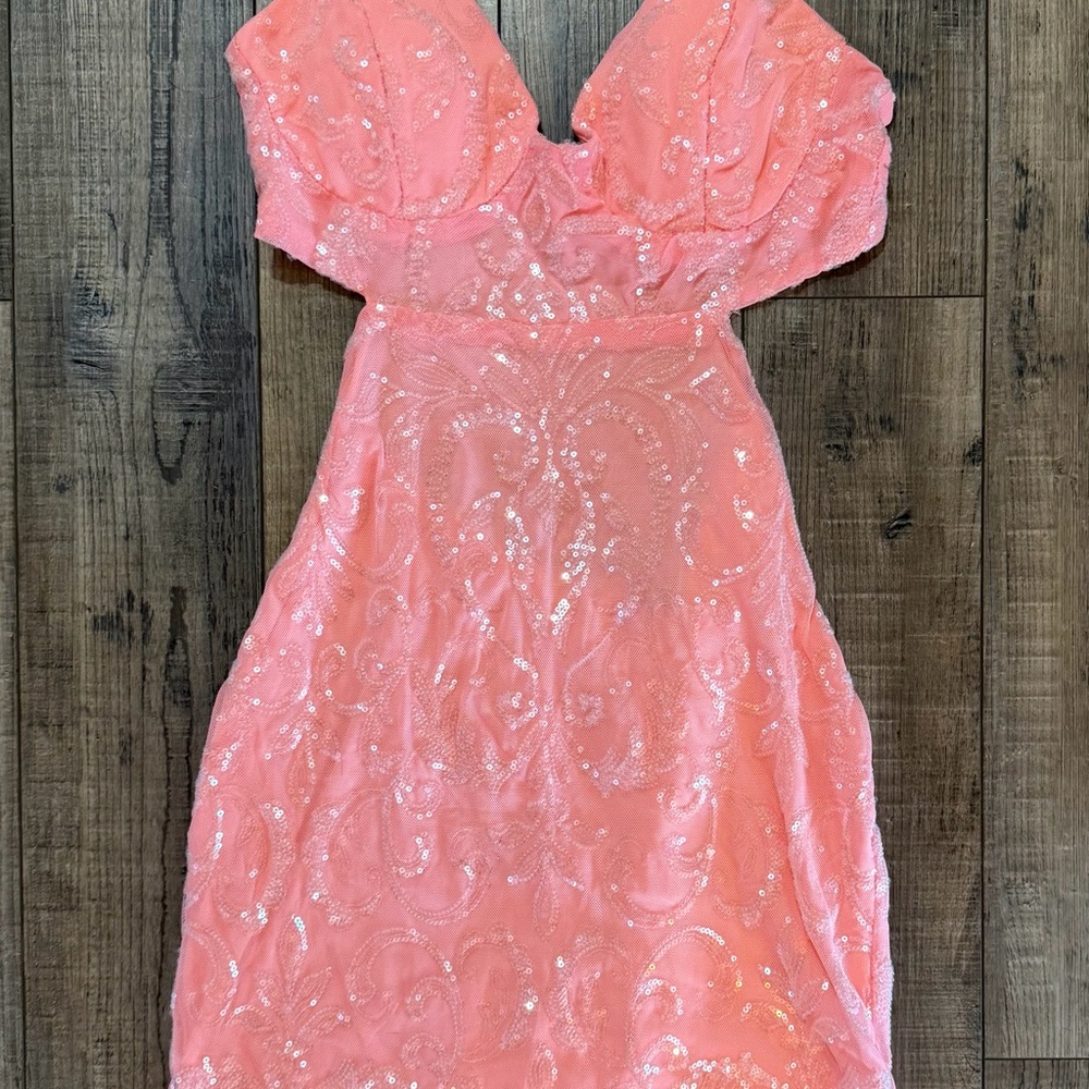 Windsor Pink Sequin Mini Dress